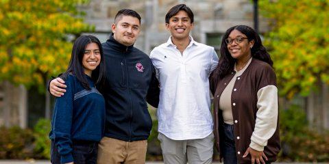 Four first-generation BC students